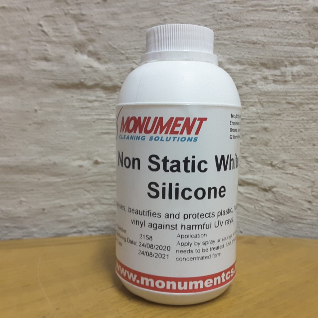 Non Static White Silicone 500ml | Monument Cleaning Solutions