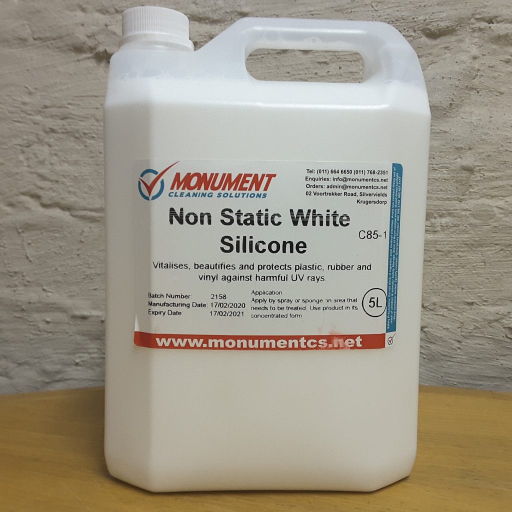 Non Static White Silicone 5L | Monument Cleaning Solutions