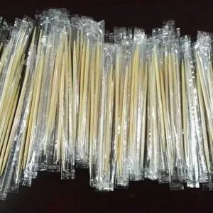 1000 Double Pointed Wood Toothpicks - Individually Wrapped In Cellophane | PolyKing Goldmax